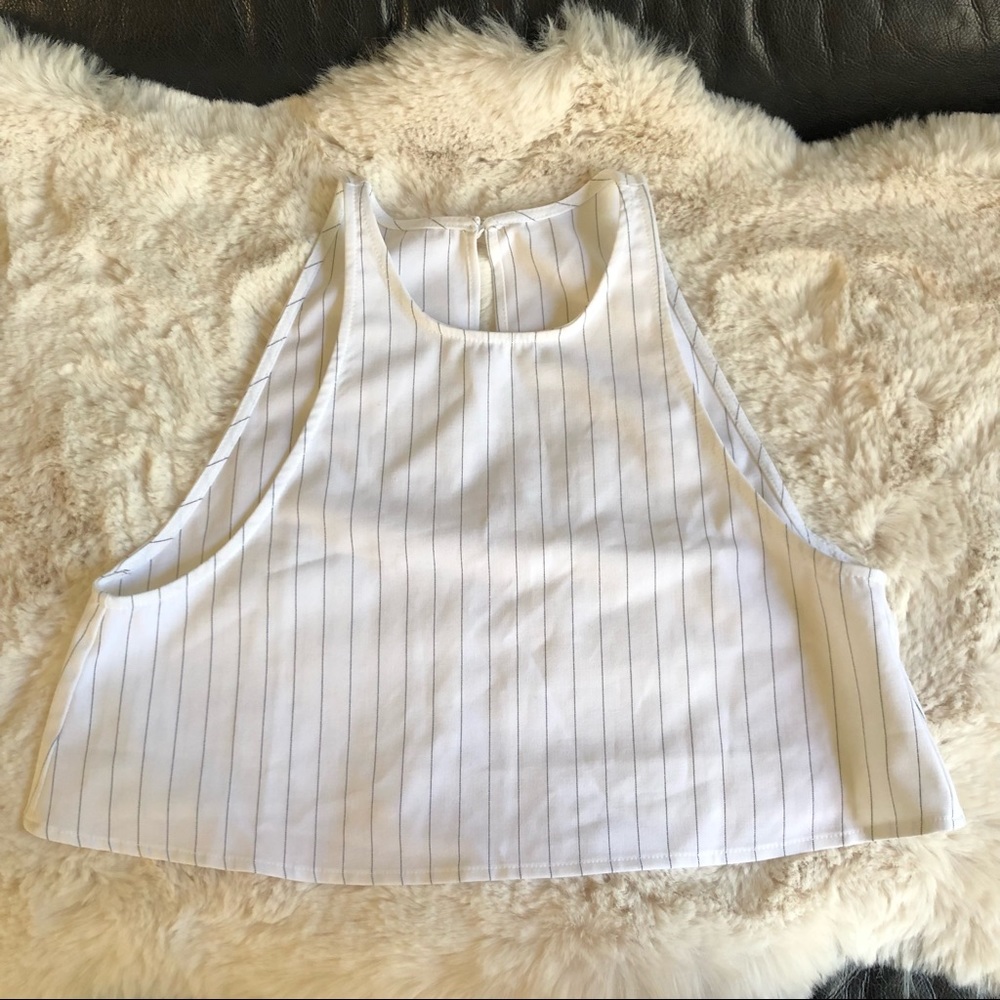 american apparel pinstriped tank top